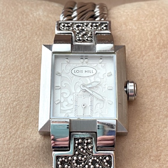 Lois Hill Womans Sterling Silver Bracelet Swiss Watch Lh0002